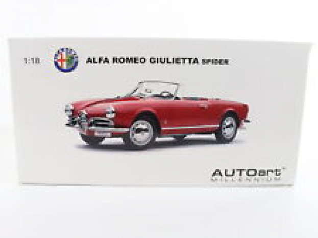 AUTOart Alfa Romeo Giulietta 1300 Spider 1957 Rosso Chiaro Light Red 70157