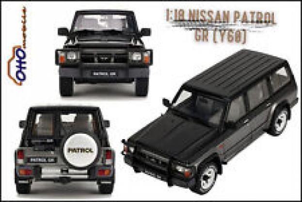 Ottomobile Nissan Patrol GR Y60 1992 Graphite Grey KH2 Black OT993