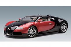 AUTOart Bugatti Veyron 16.4 Production Car Black Red 12531