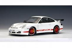 AUTOart Porsche 911 996 GT3 RS 2004 White with Red Stripes 80471