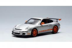 AUTOart Porsche 911 997 GT3 RS Silver with Orange Stripes 57914