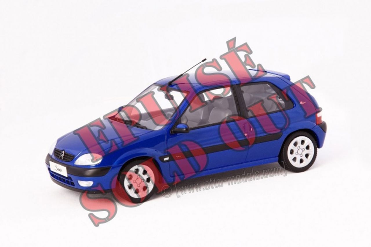 Otto Mobile 1/18 Scale Resin OT004 - Citroen Saxo VTS B.G.P - Blue